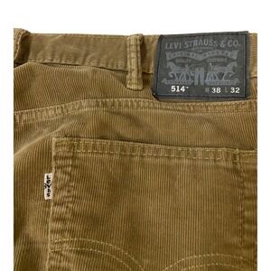 Levi's 514 Corduroy Jeans Pants Mens 38 Brown Straight Fit Everyday Casual‎